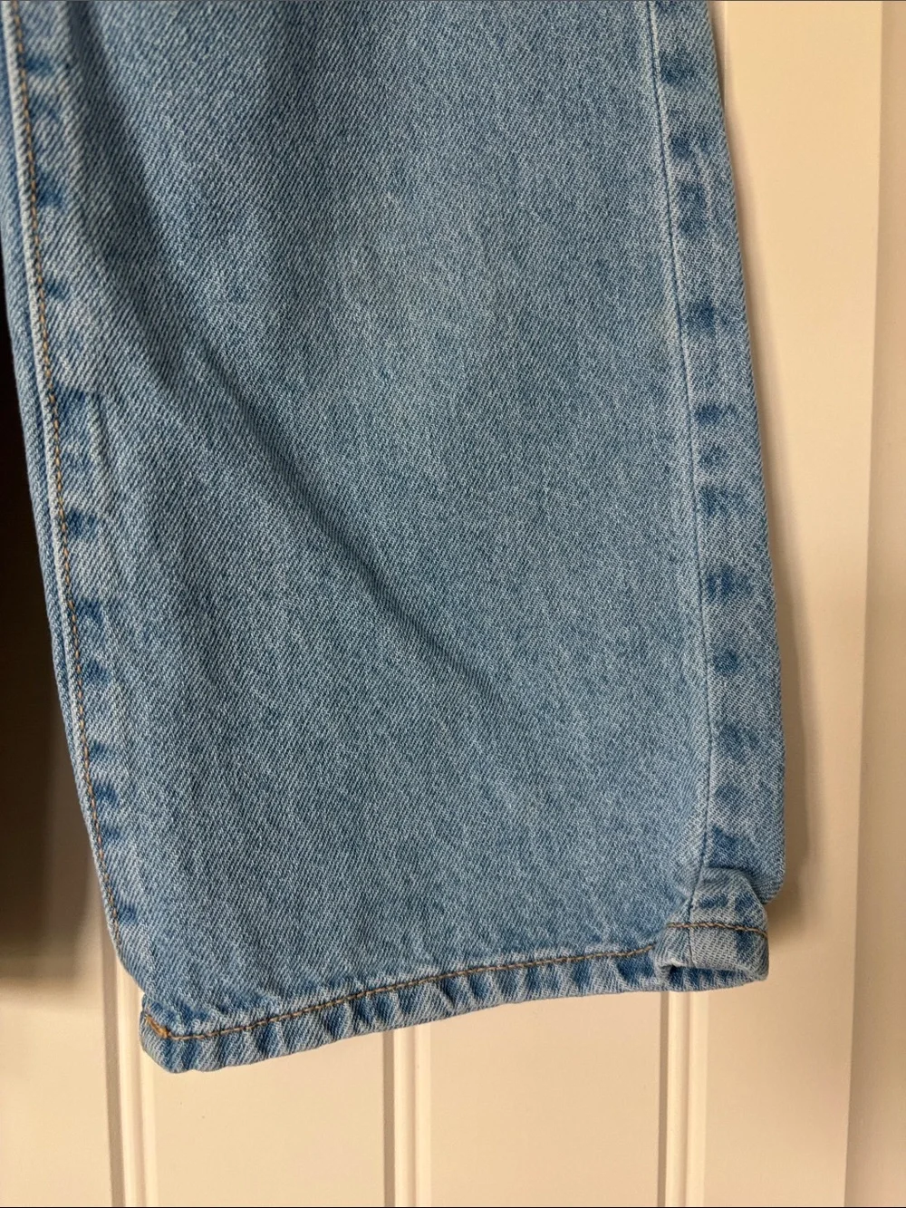 Old Navy Light Blue Girls' Embroidered Wide-Leg Jeans